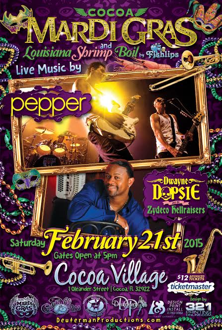 Pepper and The Zydeco Hellraisers Headline Cocoa Mardi Gras