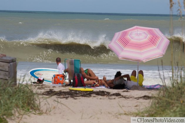 Surfing Hurricane Irene