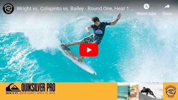 Wright vs. Colapinto vs. Bailey - Round One, Heat 1 - Quiksilver Pro Gold Coast 2019