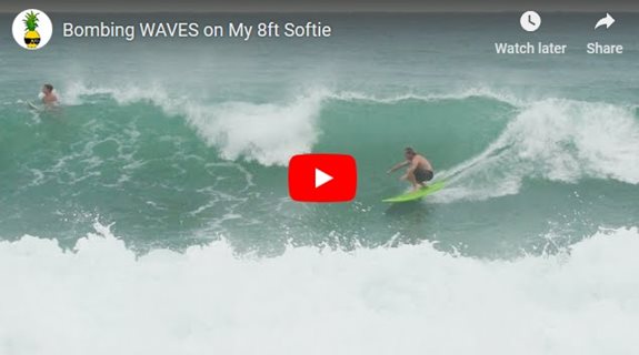 Bombing WAVES on My 8ft Softie