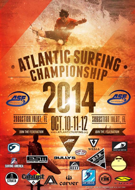 2014 ASF Atlantic Surfing Championships Sebastian Inlet