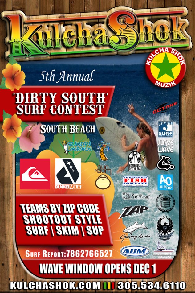 2012 Kulcha Shok Dirty South Surf Contest at South Beach