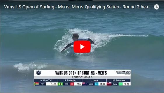 Vans US Open of Surfing - Men's, Men's Qualifying Series - Round 2 heat 6