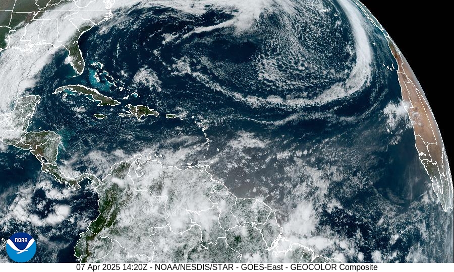 POST-TROPICAL CYCLONE Lorenzo Satellite Image