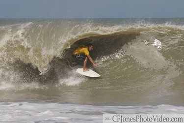 Surfing Hurricane Irene in FT Pierce 08-26-2011