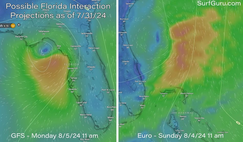 Florida Surf Report/Forecast and Tropical Outlook for July 31st 2024