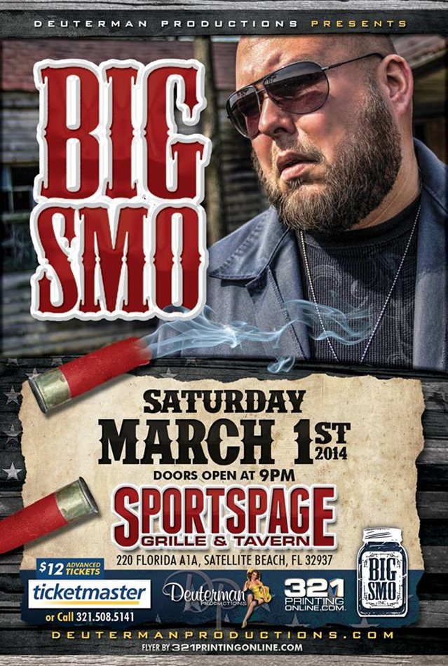 Big Smo Backwoods Whiskey Tour At Sports Page