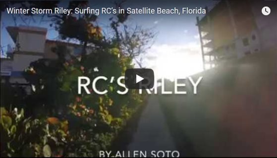 Winter Storm Riley - Surfing RC’s in Satellite Beach, Florida