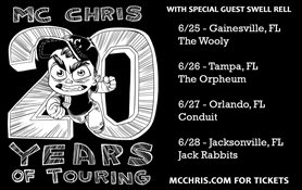MC Chris: Making Geek Culture Cool. FL shows this week!