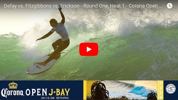 Defay vs Fitzgibbons vs Erickson - Round One, Heat 1 - Corona Open J-Bay - Women's 2018