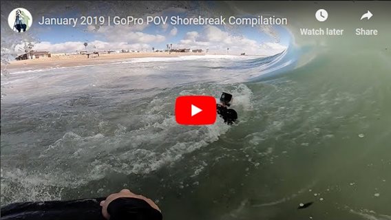January 2019 | GoPro POV Shorebreak Compilation