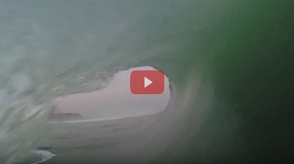 GoPro POV barrel surfing France