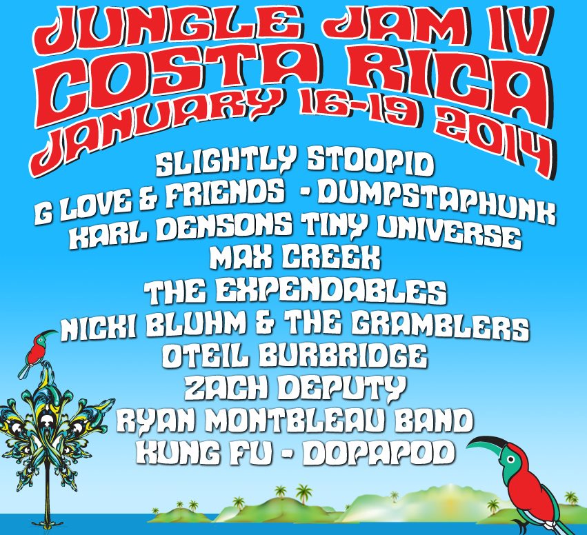 Jungle Jam 2014 Costa Rica Music Festival - Surf Guru Surf Music News