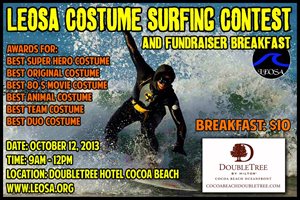LEOSA Costume Surfing Contest & Breakfast in Cocoa Beach