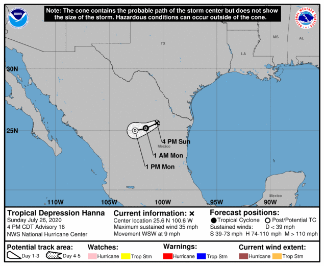 Tropical Depression Hanna Florida Tropical Weather Forecast And Hurricane Outlook