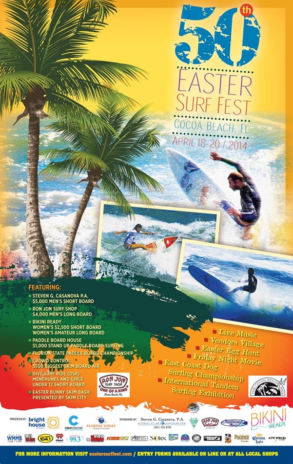 50th Annual Easter Surfing Festival in Cocoa Beach Florida Surf Guru