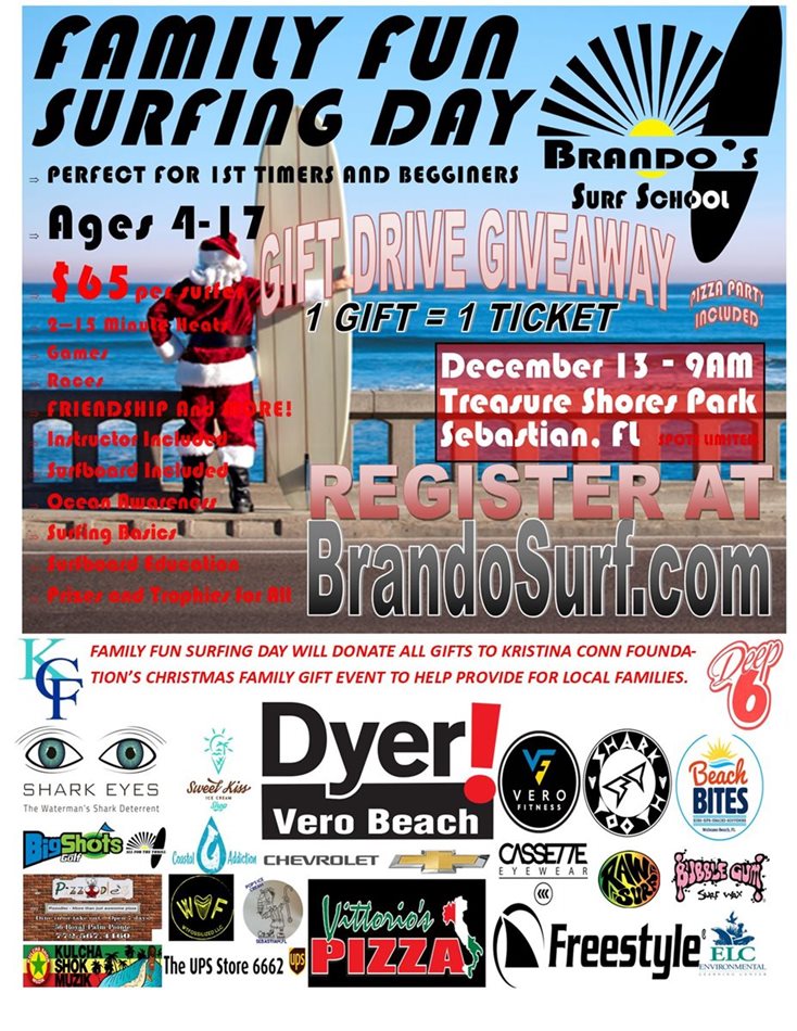 Family Fun Surfing Day - GIFT DRIVE