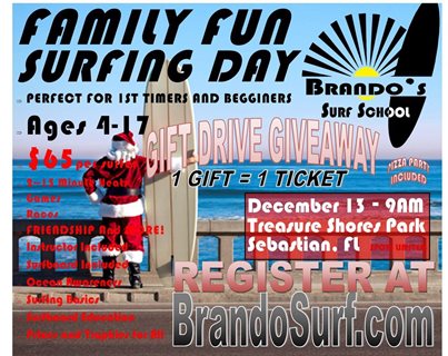 Family Fun Surfing Day - GIFT DRIVE
