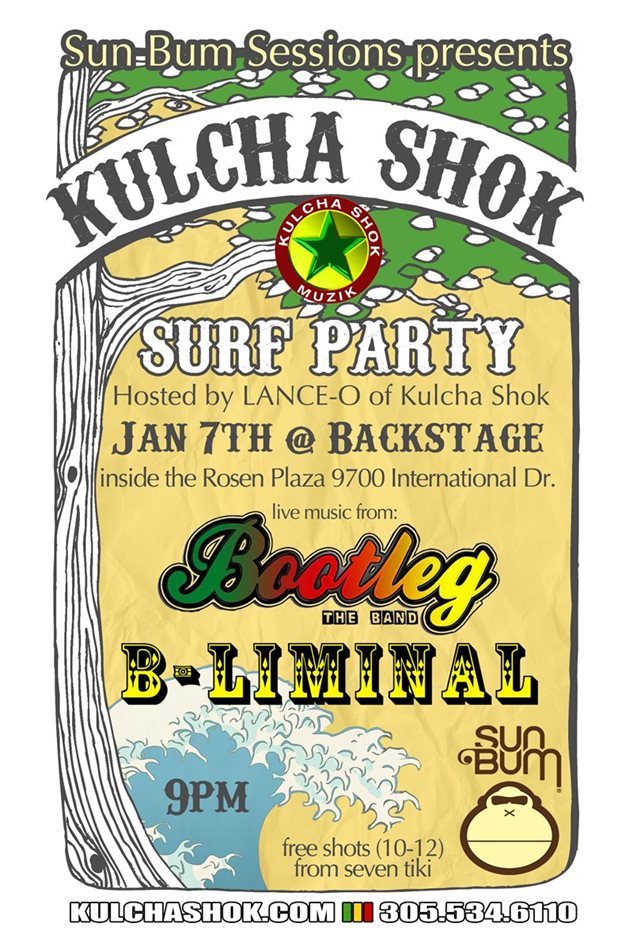 Kulcha Shok Surf Expo Party Backstage Bar Rosen Plaza