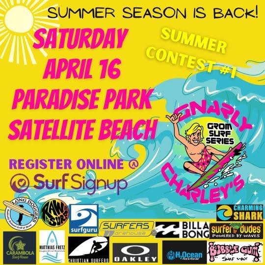 Gnarly Charley contest at Paradise Beach Apr 16th