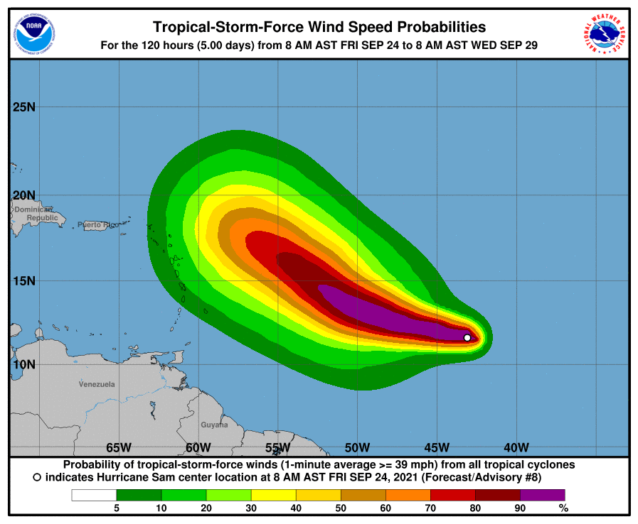 Hurricane Sam and the Weekend Forecast