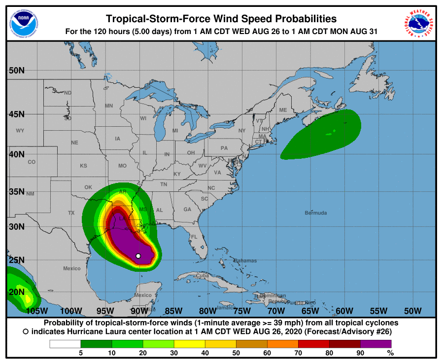 Laura to make landfall tonight